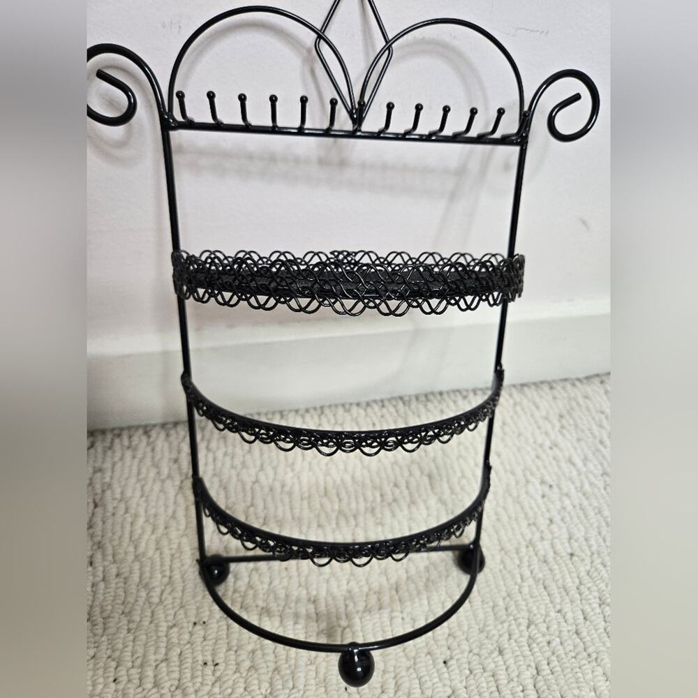 Black 4 Tier Jewelry Organizer - Picture 4 of 8